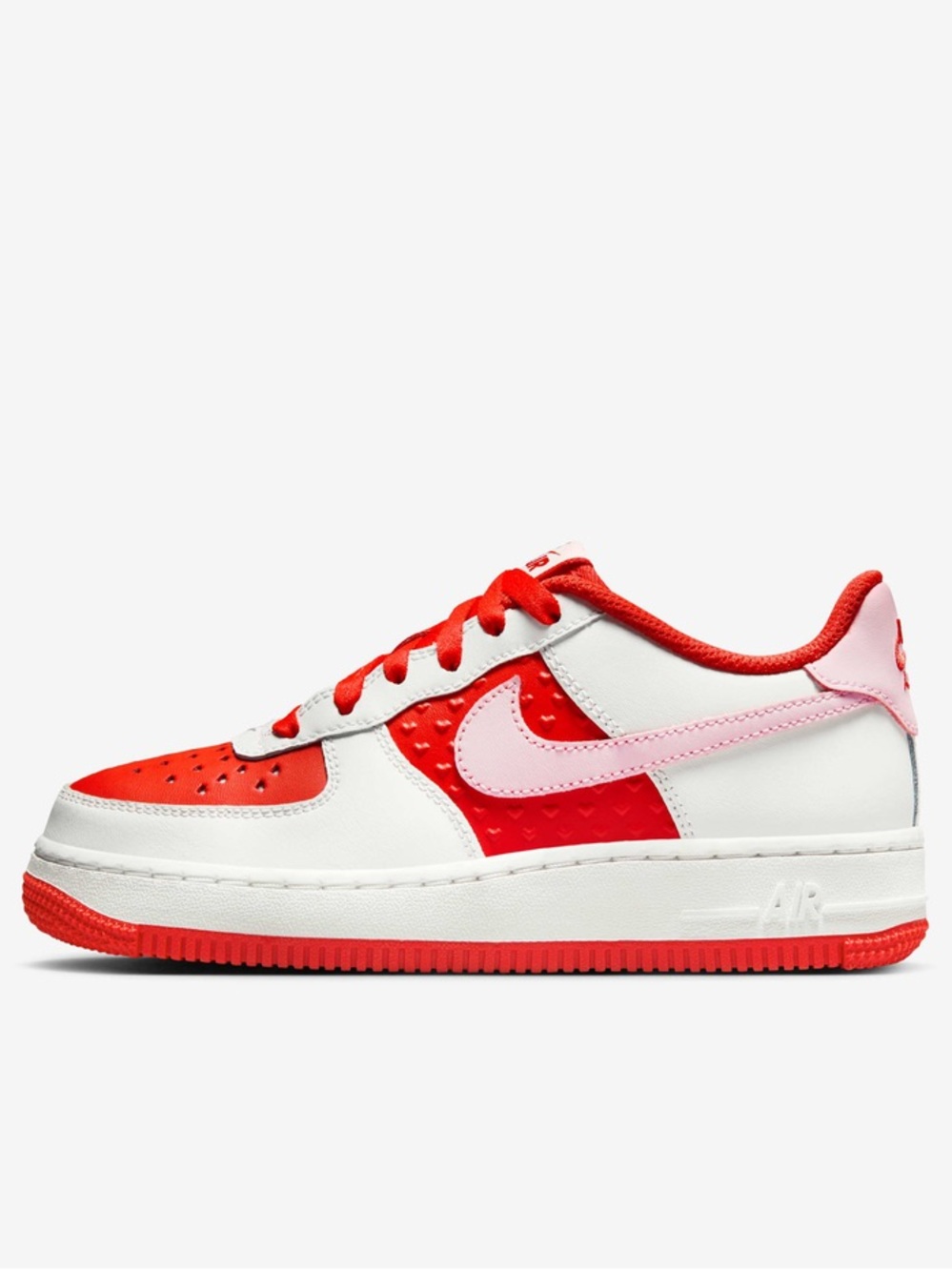 💕HTF NIKE AIR FORCE 1 VALENTINE’S DAY LIMITED EDITION SNEAKERS 5.5 Y 7 38 EU - Picture 3 of 15
